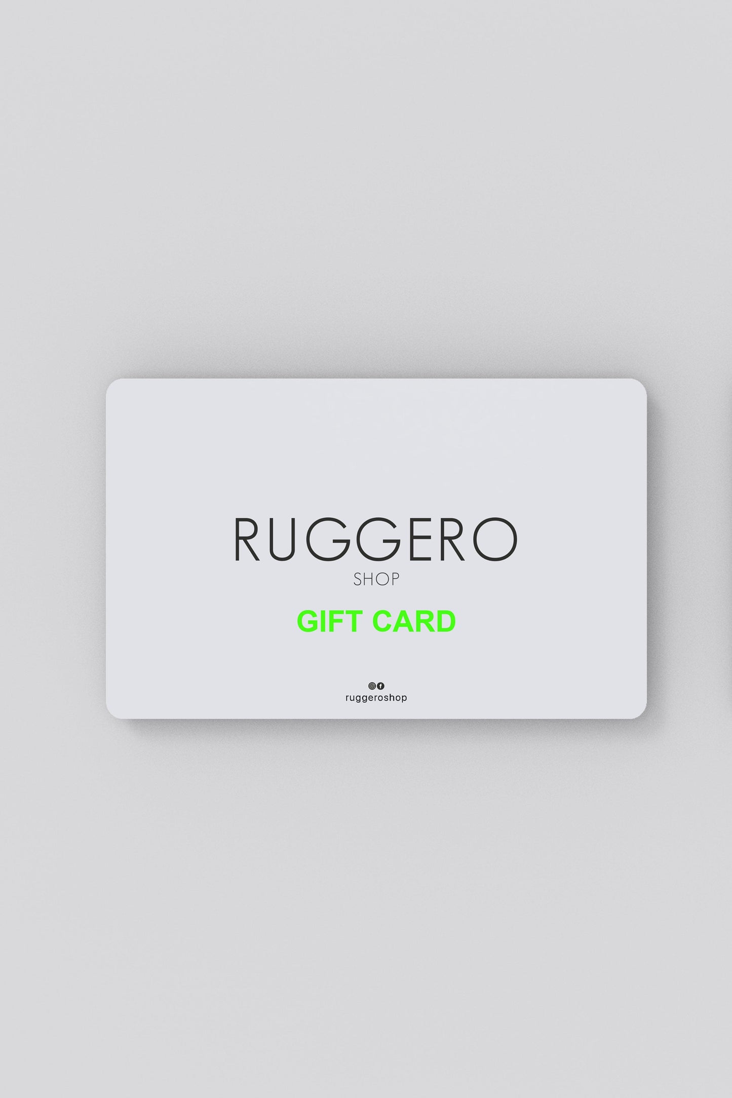 GIFT CARD - RUGGERO shop Lonato